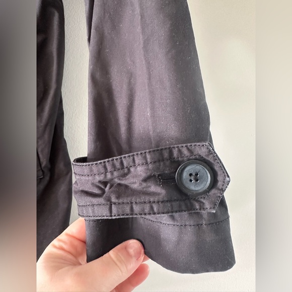 GAP size medium trench coat black mud length size medium - Picture 11 of 13